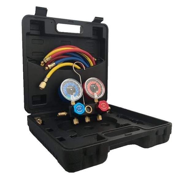 Fjc FJ6851 R-1234yf Aluminum Manifold Gauge Set with Quick Couplers FJ6851 - main